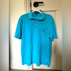 Ralph Lauren Classic Fit Blue Pocket Polo